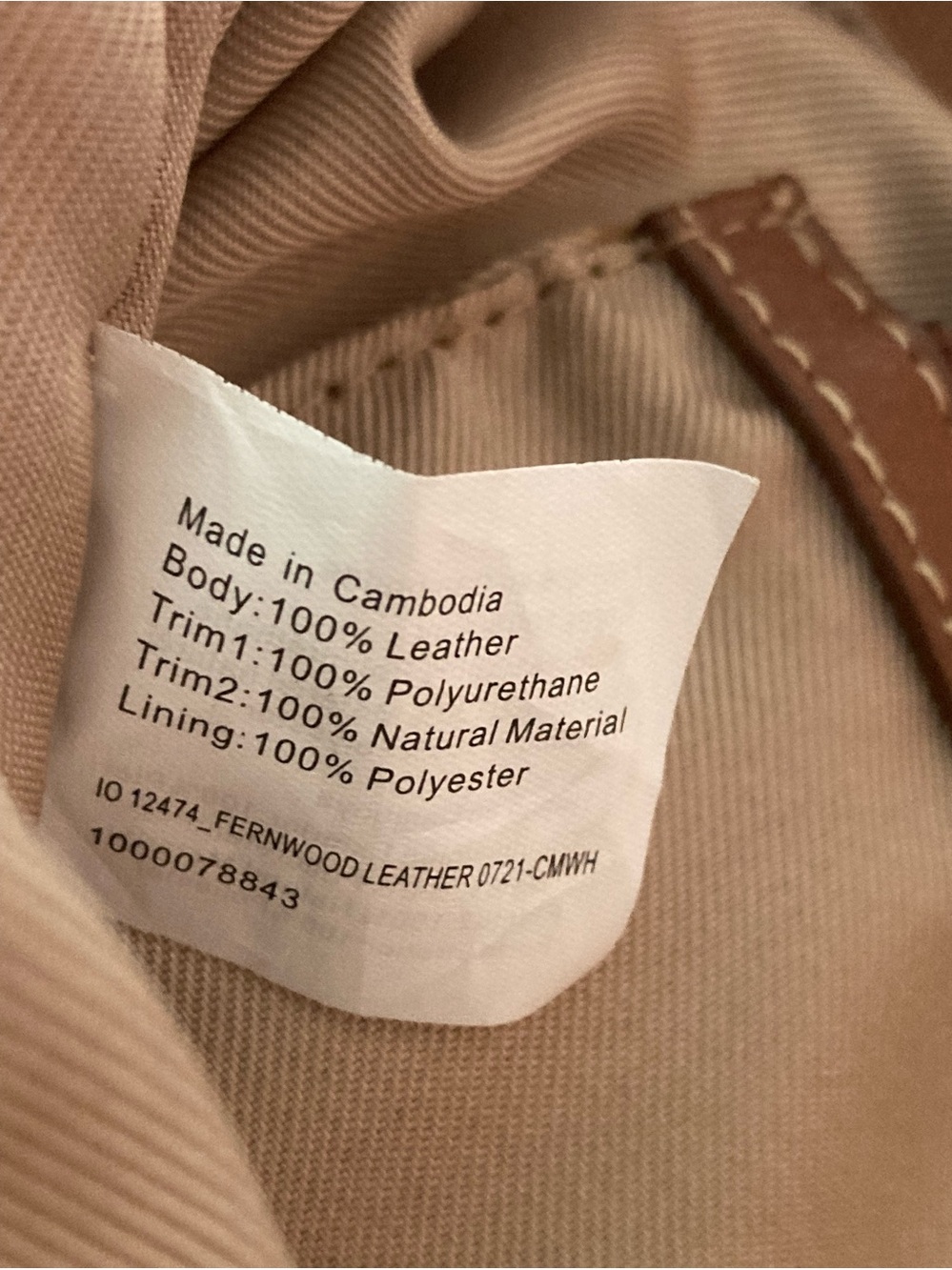 The Sak Tan Embossed Leather Tote Bag - Picture 15 of 16